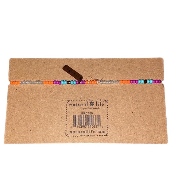 NEW Live happy beaded boho bracelet - Picture 4 of 5